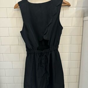 Urban Outfitters Black Scalloped edge with back cutout Dress